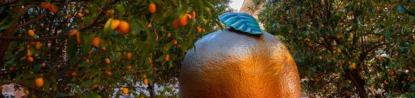 UCR Orange Statue