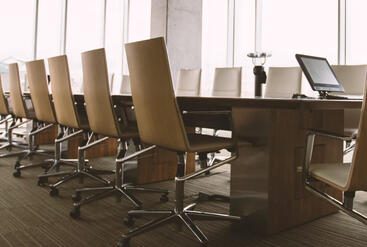 large Conference room of empty chairs